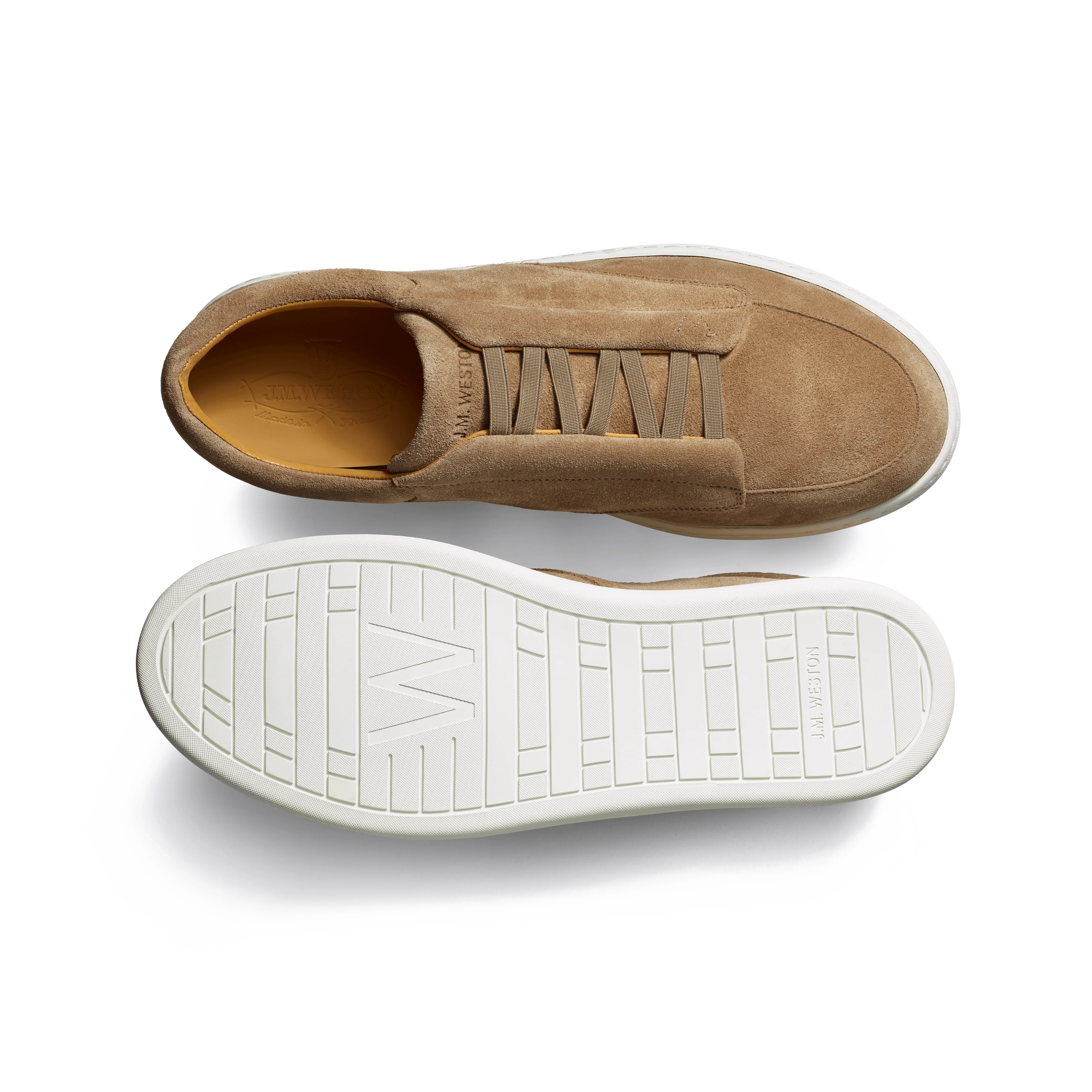 Dress sneaker [cuir veau velours taupe] - Image 4